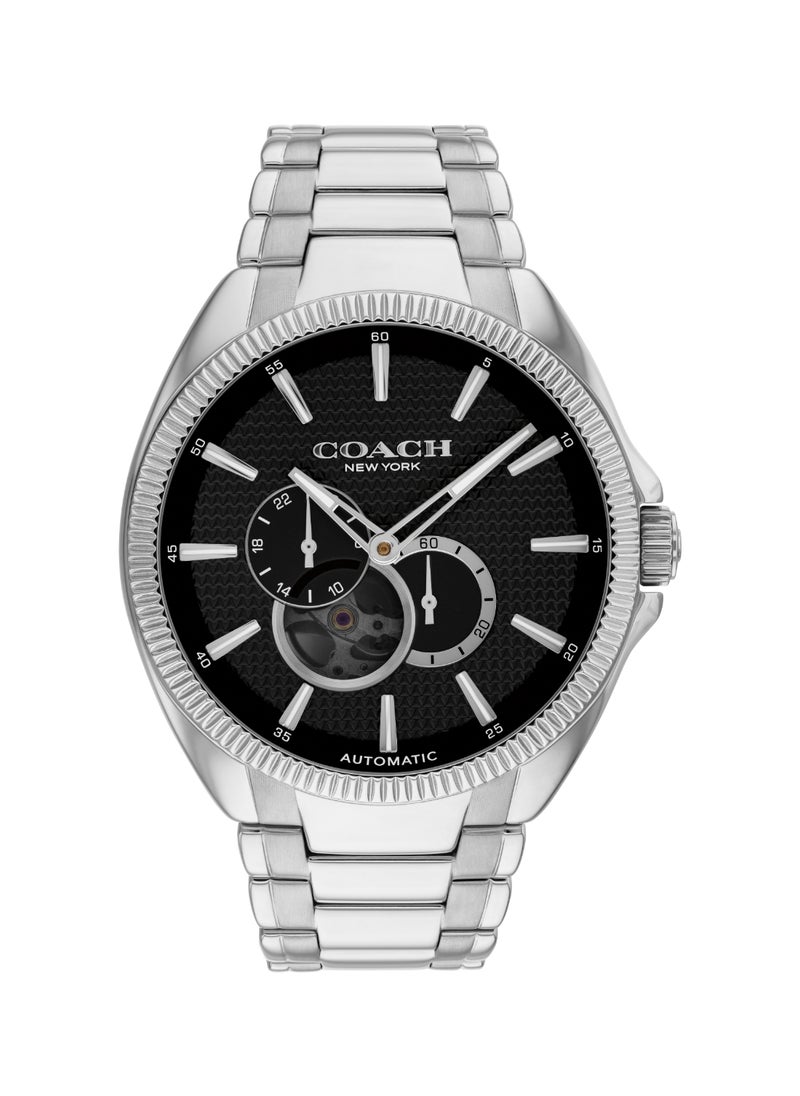 COACH WATCHES ROUND ANALOG MEN'S BLACK CASE WATCH - 14602695