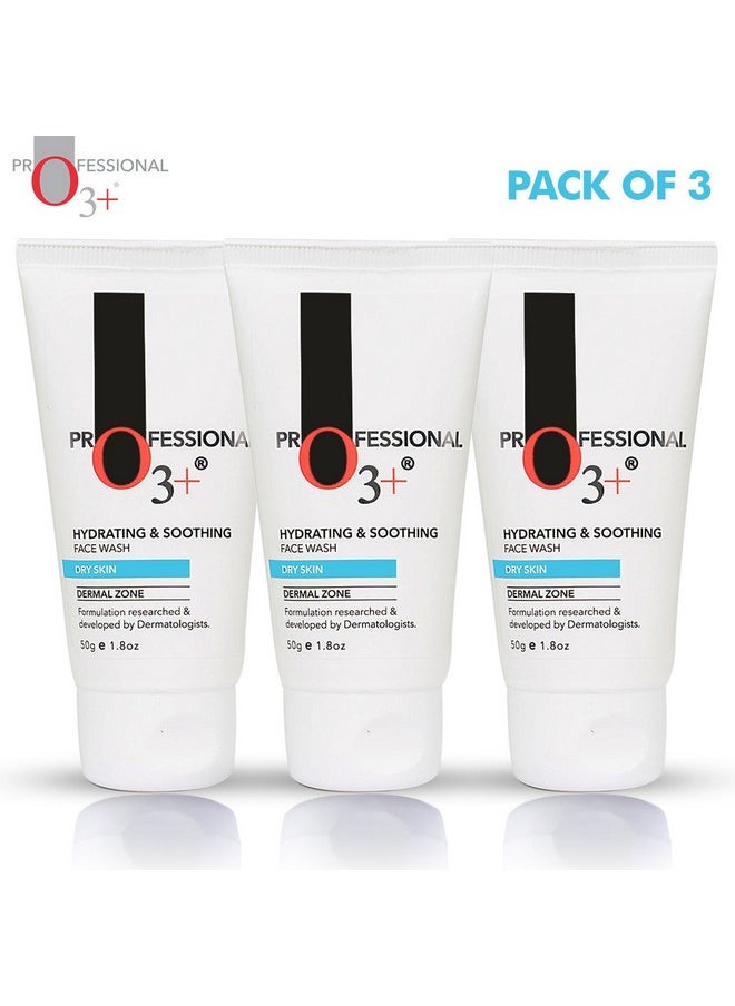 Hydrating & Soothing Face Wash With Aloe Vera And Cucumber Extracts For Dirt, Oil And Impurities Removal (3 X 50G)