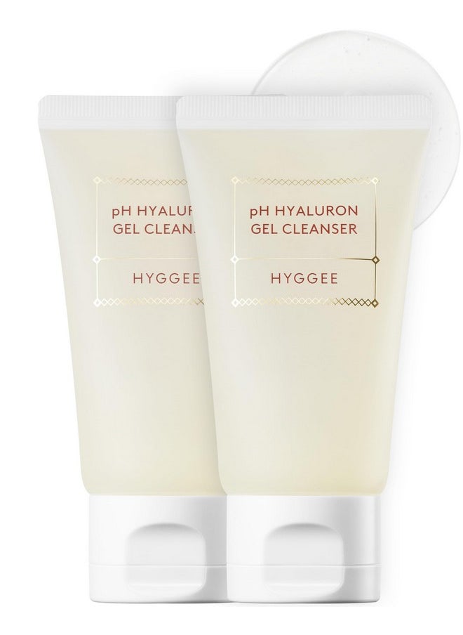 Ph Hyaluron Gel Cleanser - Hyaluronic Acid Hydrating Face Wash - Ph Balancing Formula For All Skin Types - Hypoallergenic Mild Makeup Cleansing Gel, 1.69 Fl.Oz. X 2 Pack