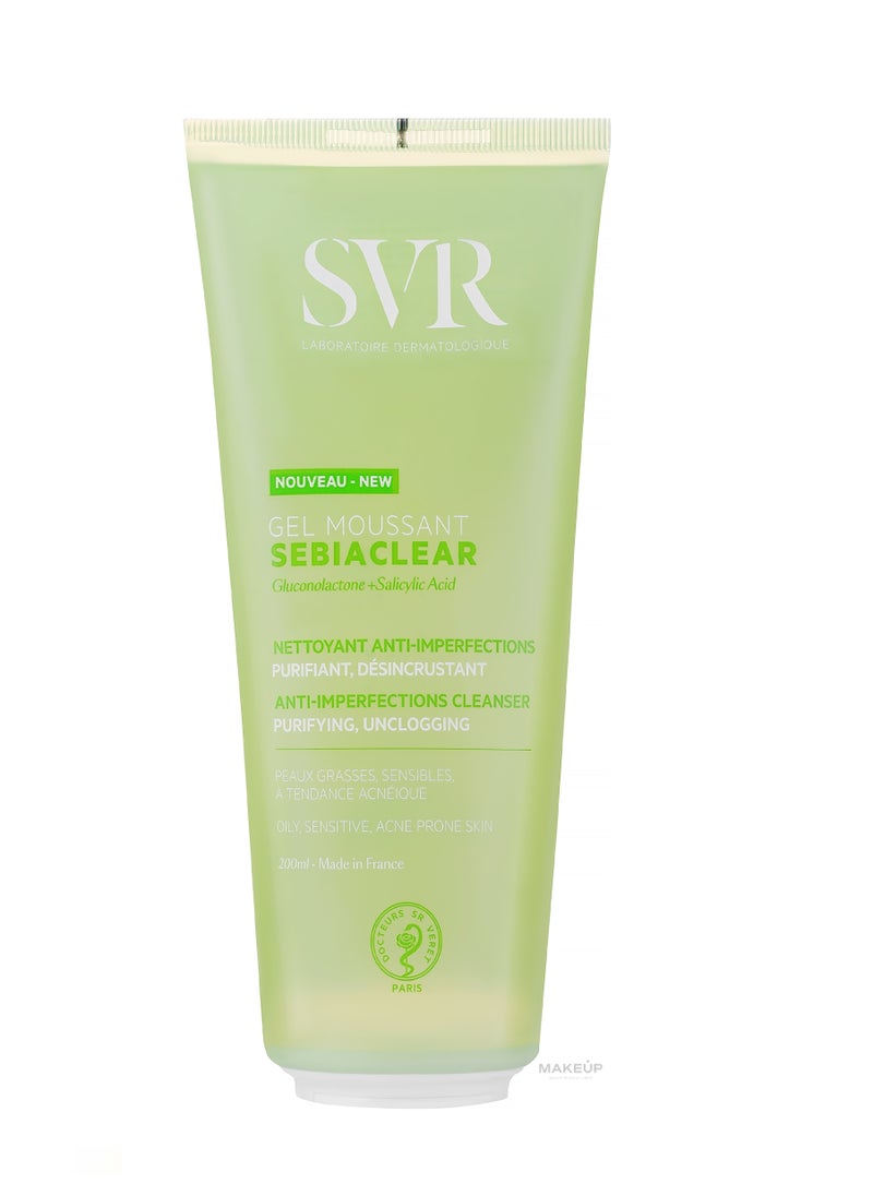SVR SEBIACLEAR GEL MOUSSANT 200ML