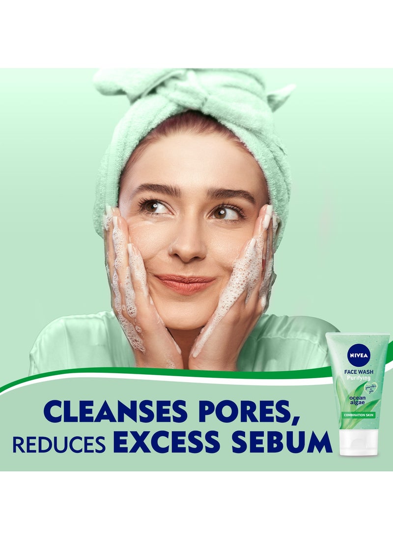 Face Wash Cleanser Purifying Cleansing Combination Skin Pack of 3
