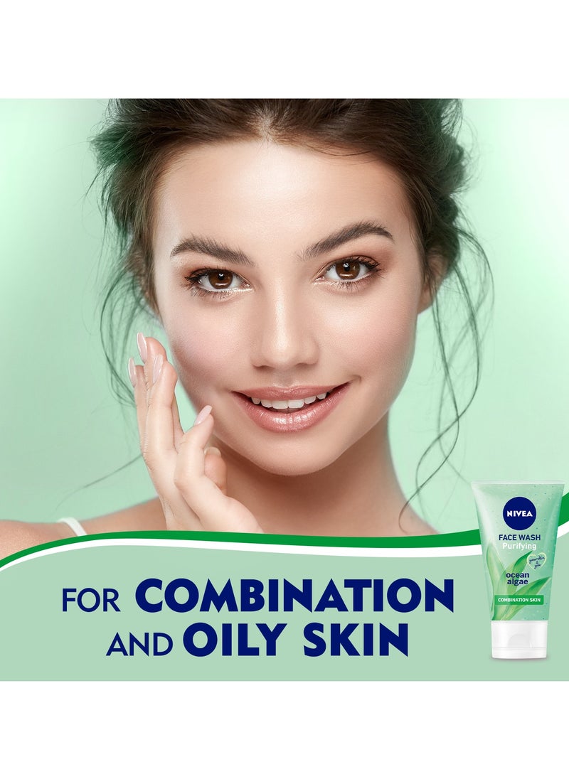 Face Wash Cleanser Purifying Cleansing Combination Skin Pack of 3
