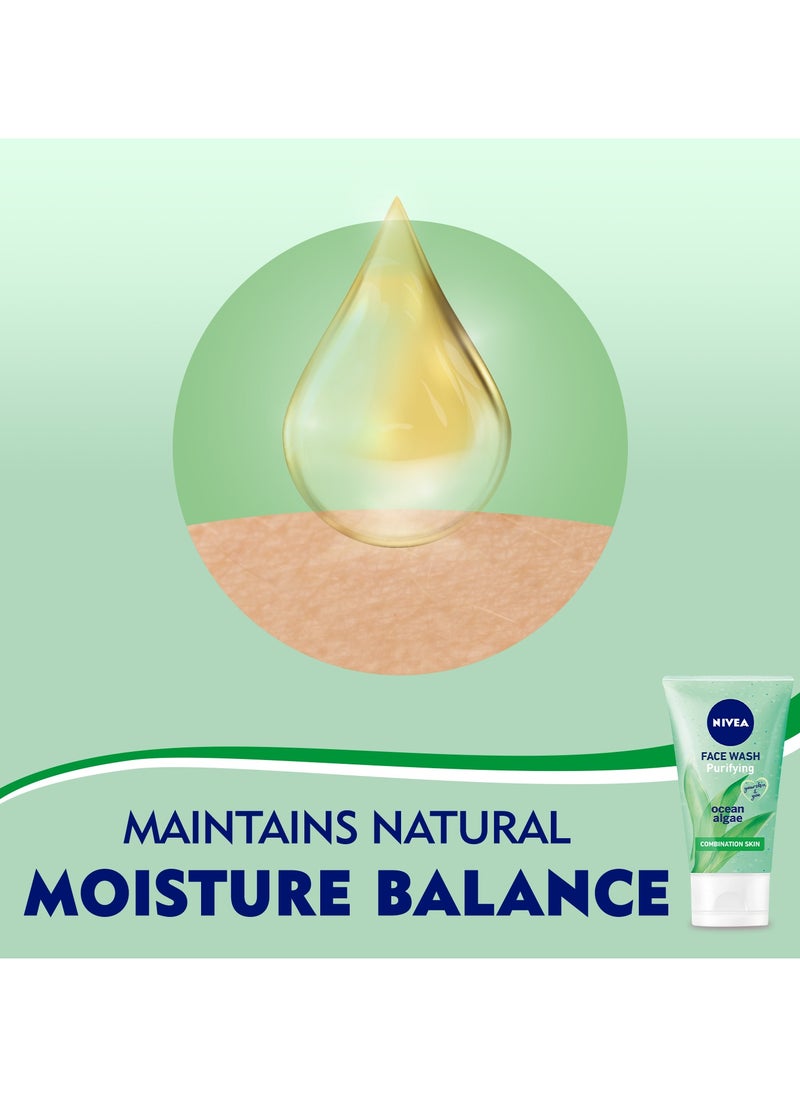 Face Wash Cleanser Purifying Cleansing Combination Skin Pack of 3