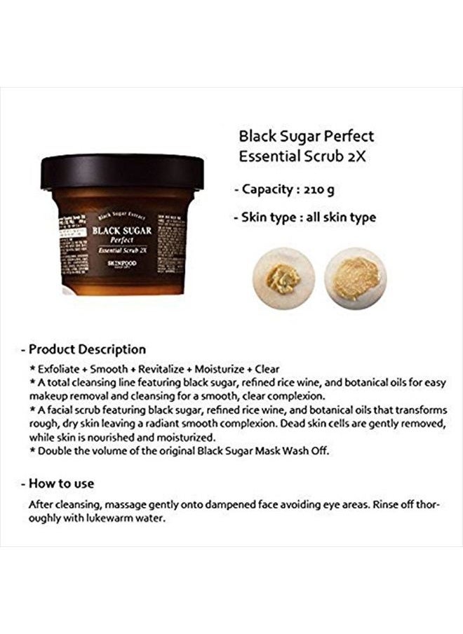 SKINFOOD Black Sugar Perfect Essencial Scrub 2X