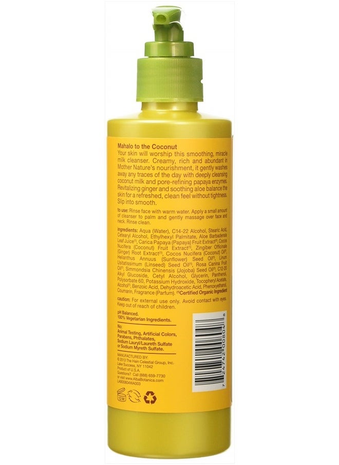 Hawaiian Facial Wash, Deep Cleansing Coconut Milk, 8 Oz