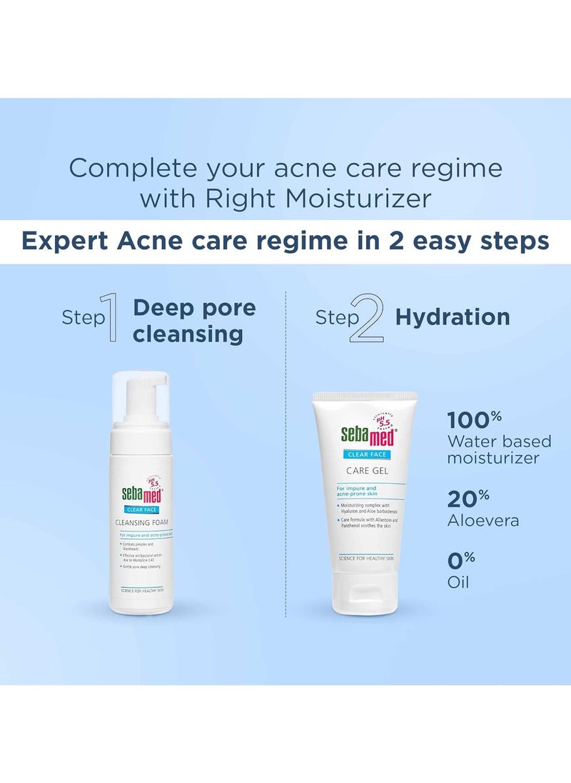 Clear Face Cleansing Foam pH 55 Combats Pimples Montaline C40 Deep Pore Cleansing Dermatologically Clinically Tested 150ml