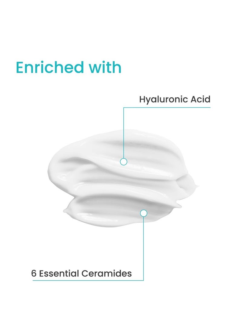 Earth Rhythm Restore Face Wash with Ceramide & Hyaluronic acid | Hydrates Skin, Clean Dirt & Makeup | for Dry Skin & Sensitive Skin | Men & Women - 100gm