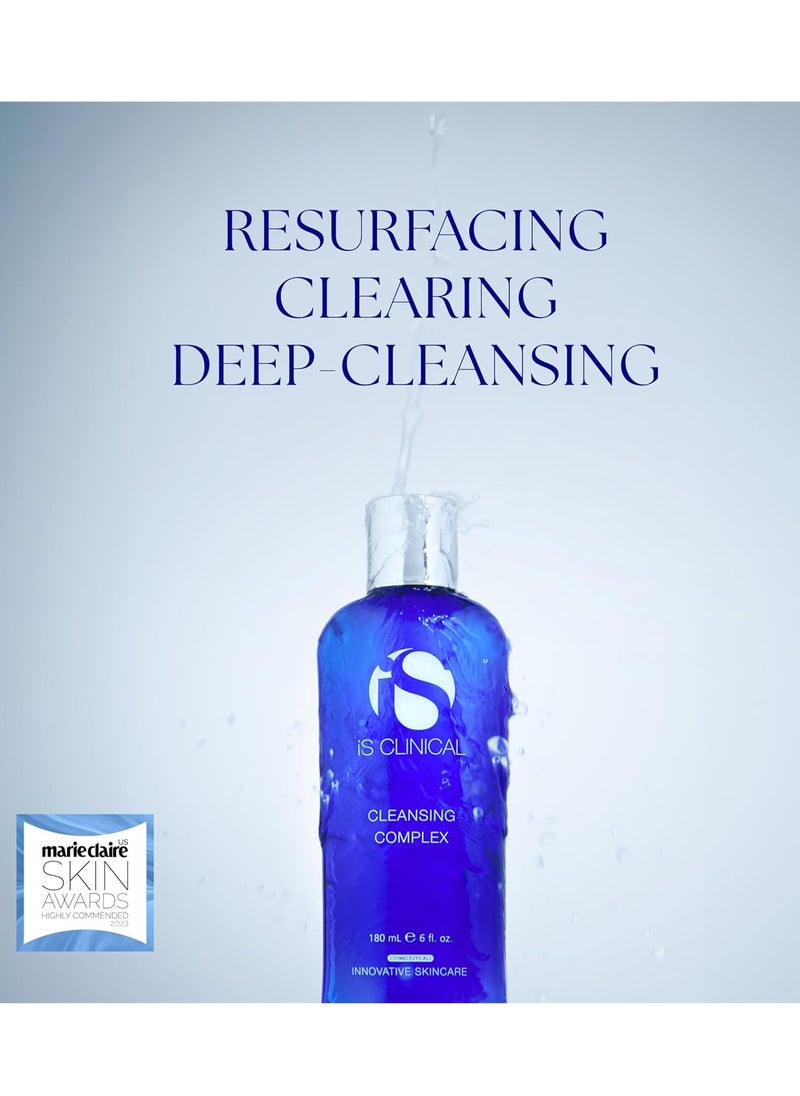 iS CLINICAL Cleansing Complex, 3in1 Gentle deep pore cleanser Face Wash and Makeup remover, Helps blemish-prone skin