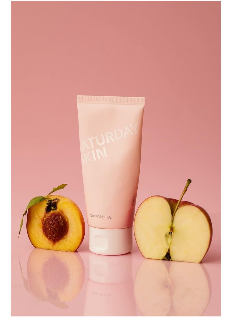Saturday Skin Face Cleanser Hydrating Foam Cleanser Natural ingredients Anti-aging | Makeup Remover and Face Wash | Fragrance Free Ideal for Sensitive, Dry Skin Korean Skincare
