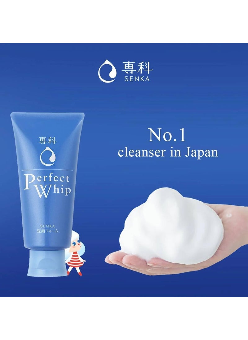 Shiseido Senka Whip Cleansing Foam 120g,Pack of 3