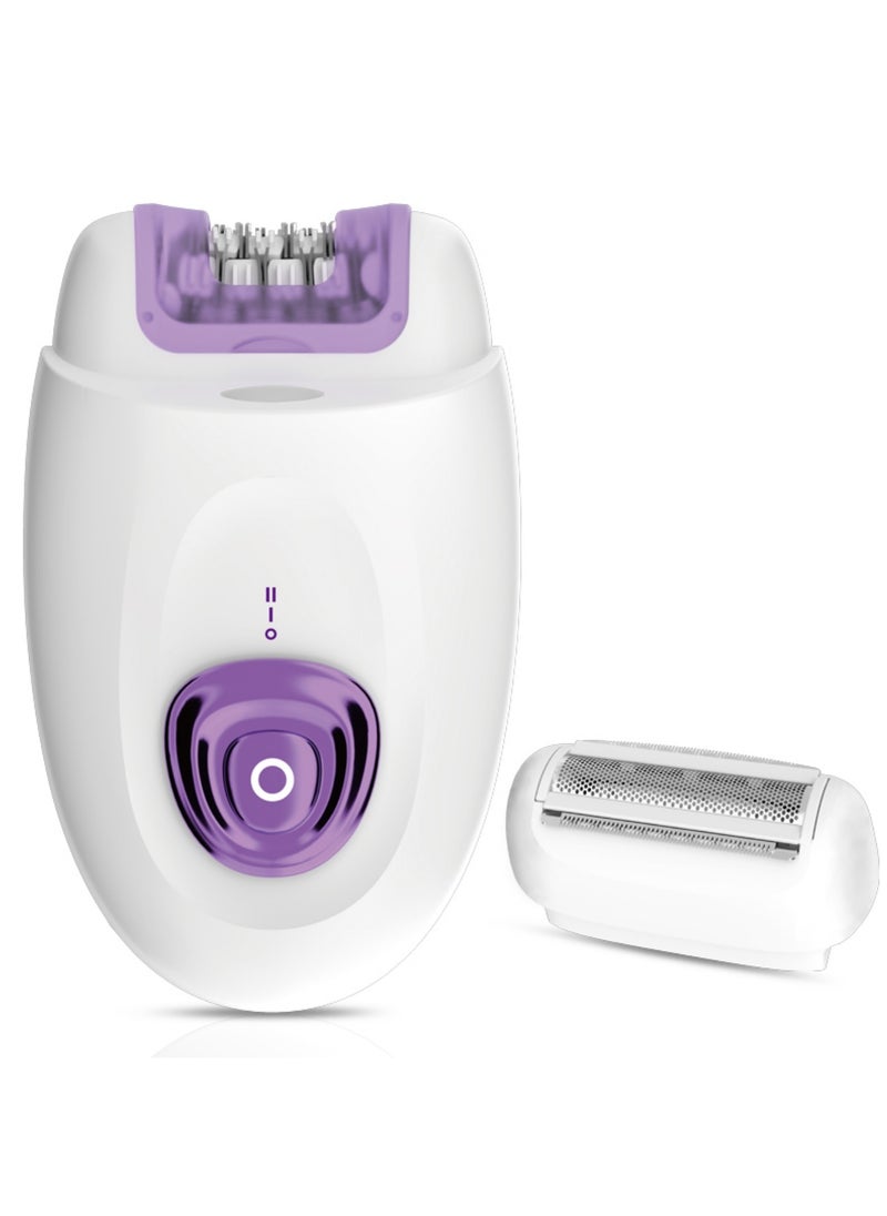 2 in 1 Epilator & Shaver for Women - Hair Removal Products with Rechargeable Battery, Adjustable Comb