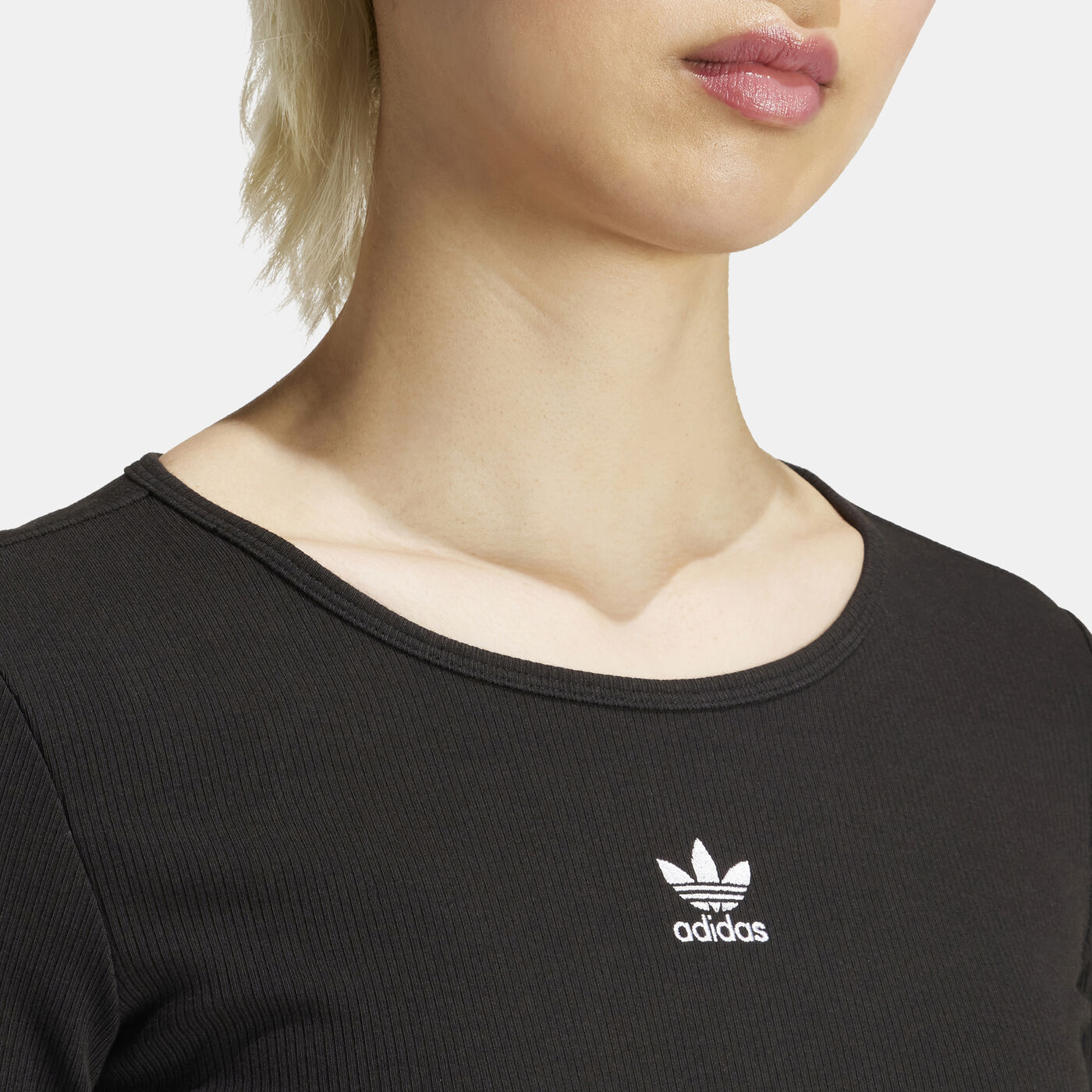 Women's Essentials Ribbed Crop Top