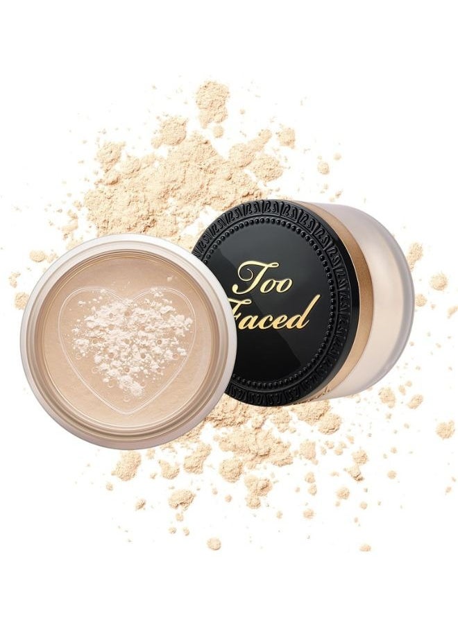 Too Faced Born This Way Setting Powder, Translucent (17g) – Natural Finish Loose Powder for Smooth, Poreless Skin, Long-Lasting Makeup Wear, and Oil Control