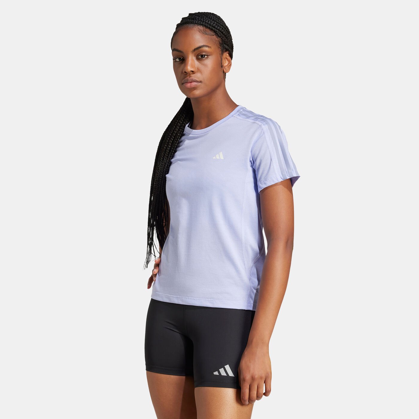 Women's Own the Run 3-Stripes T-Shirt