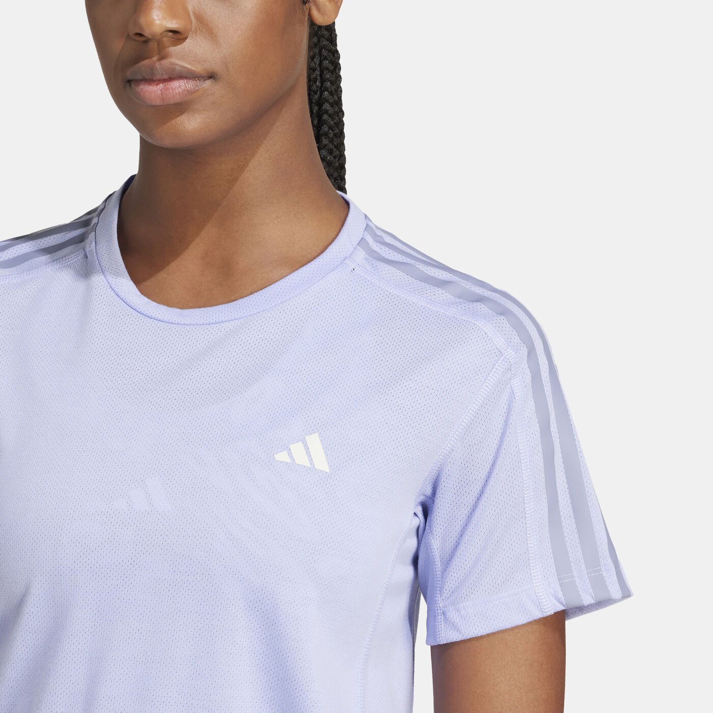 Women's Own the Run 3-Stripes T-Shirt