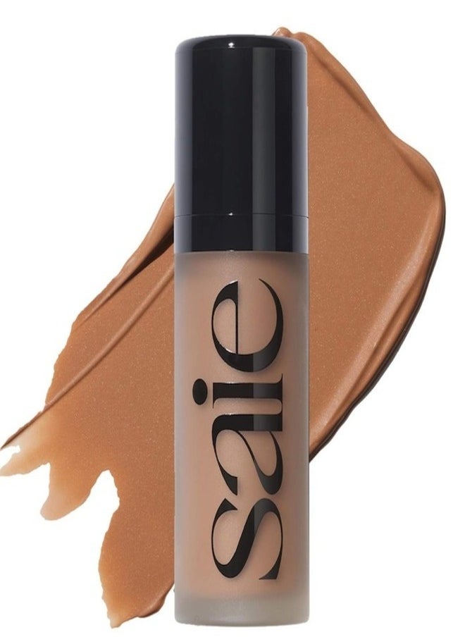 Saie Dew Bronze Soft-Focus Effortless Liquid Bronzer - Sand, pale to light with neutral to warm undertone, .4 oz / 12ml