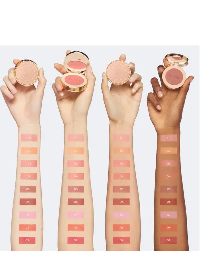 GUCCI Luminous Matte Blush Cheeks & Eye Powder- 02 Tender Apricot, 5.5g