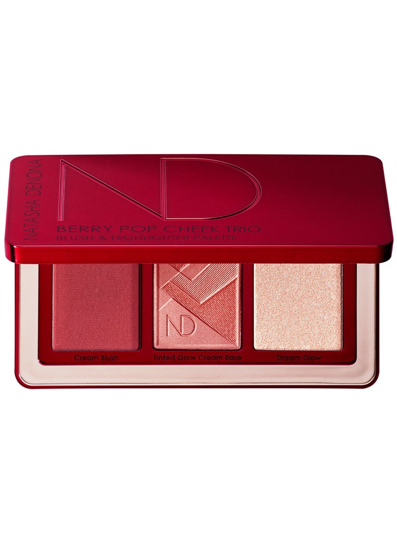 NATASHA DENONA Berry Pop Cheek Trio 8.8g