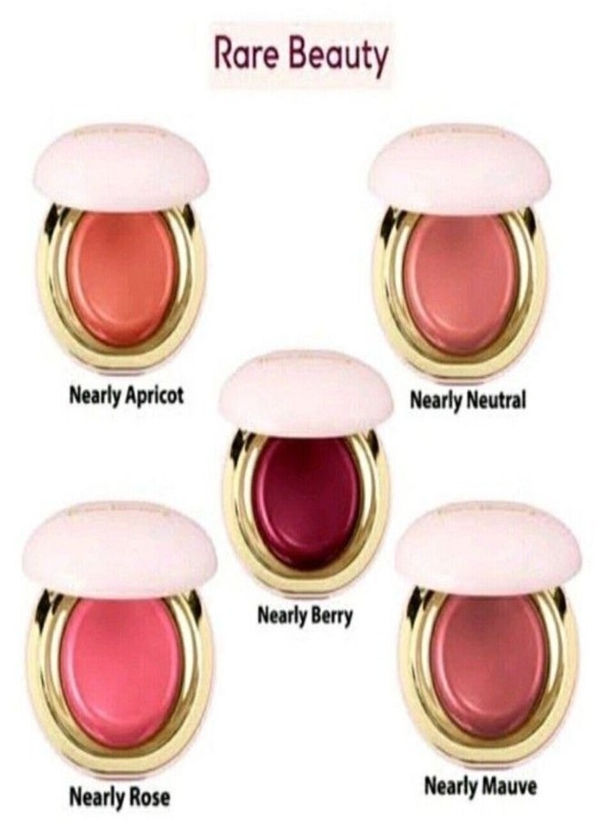 Rare Beauty Stay Vulnerable Melting Blush – Nearly Rose - True Pink (5g) | Lightweight, Cream-to-Powder, Natural Flush, Hydrating & Long-Lasting