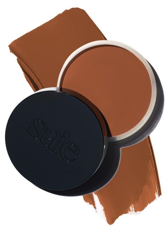 Saie Sun Melt Natural Cream Bronzer - Lightweight, Buildable Glow for a Sun-Kissed Finish (Tan Bronze - a Neutral Shade for Medium to Tan Skin Tones) 1 oz / 30 ml