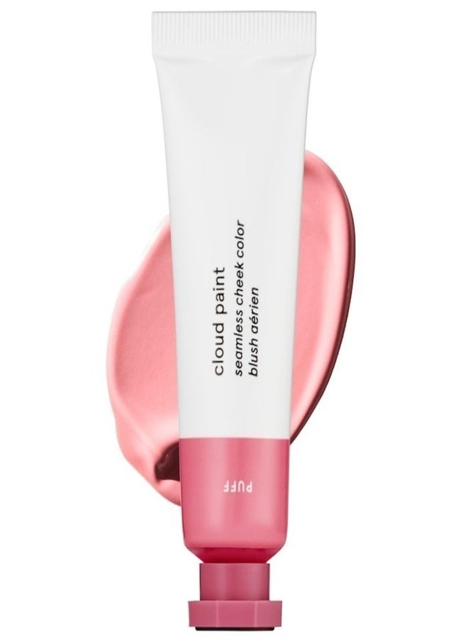 Glossier Cloud Paint Gel-Cream Blush, Puff - light cool pink 10ml - Lightweight & Buildable Cheek Color