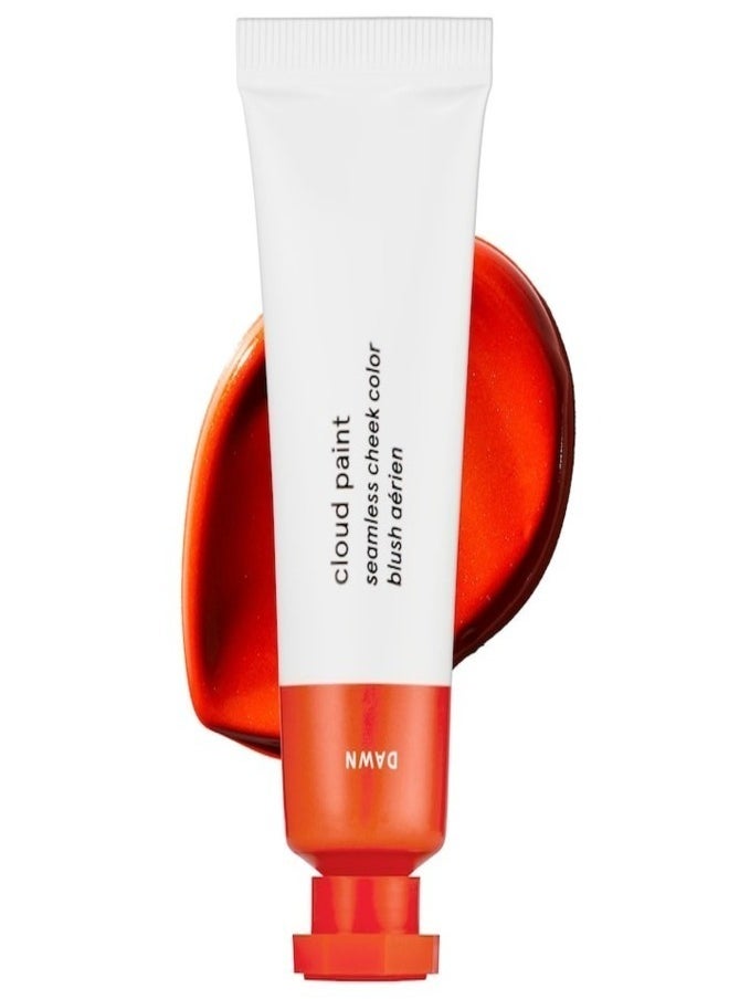 Glossier Cloud Paint Gel-Cream Blush, Dawn - sunny coral 10ml - Lightweight & Buildable Cheek Color