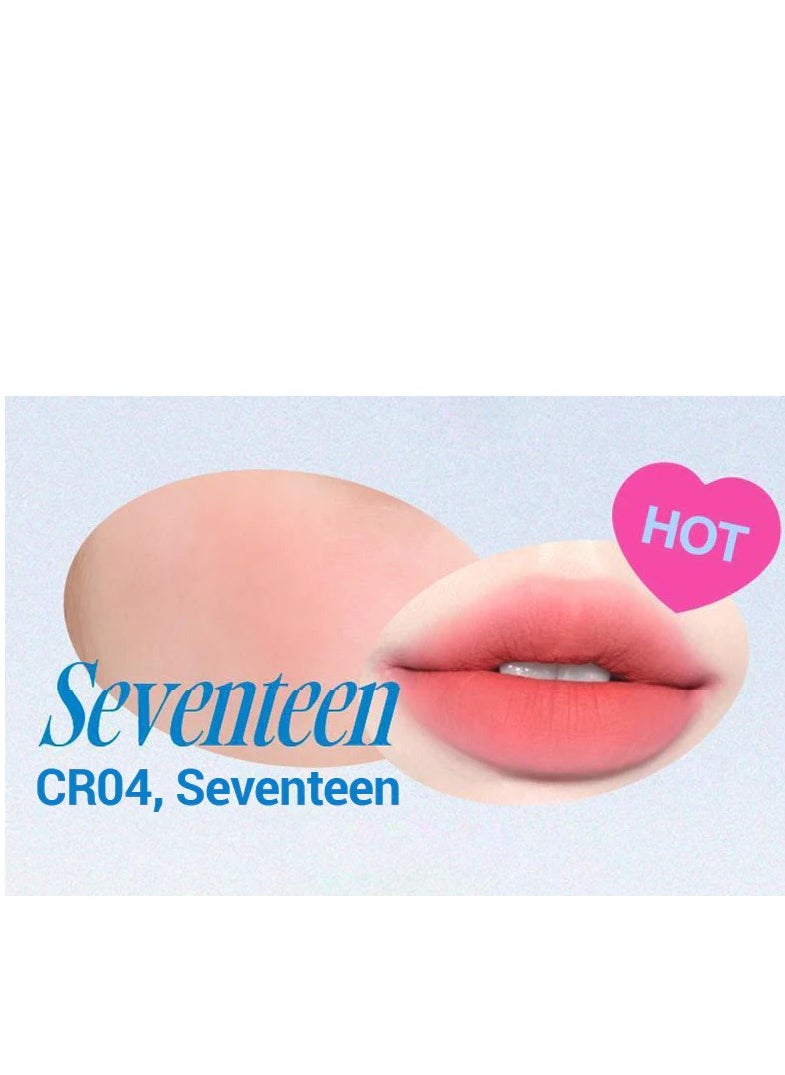 FWEE Lip & Cheek Blurry Pudding Pot CR04 Seventeen 5g and Fwee Fingerlike Silicone Lip Brush