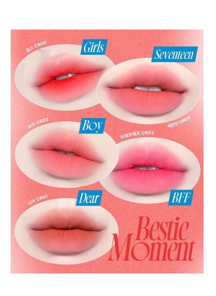 FWEE Lip & Cheek Blurry Pudding Pot CR04 Seventeen 5g and Fwee Fingerlike Silicone Lip Brush