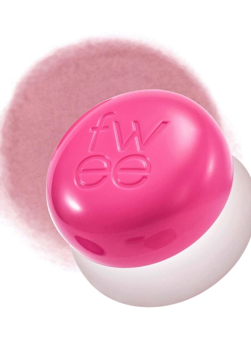 FWEE Lip & Cheek Blurry Pudding Pot PK01 Baby 5g and Fwee Fingerlike Silicone Lip Brush