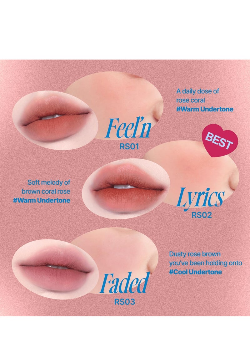 FWEE Lip & Cheek Blurry Pudding Pot RS03 Faded 5g and Fwee Fingerlike Silicone Lip Brush