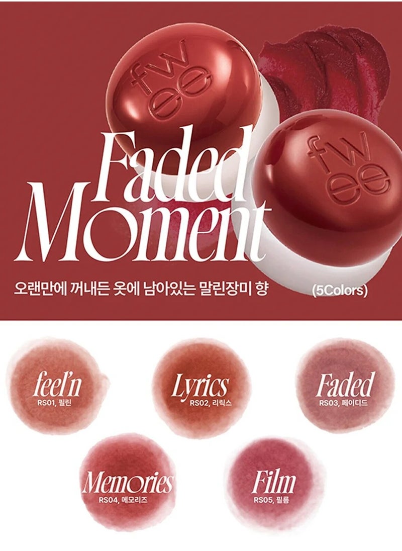 FWEE Lip & Cheek Blurry Pudding Pot RS05 Film 5g and Fwee Fingerlike Silicone Lip Brush