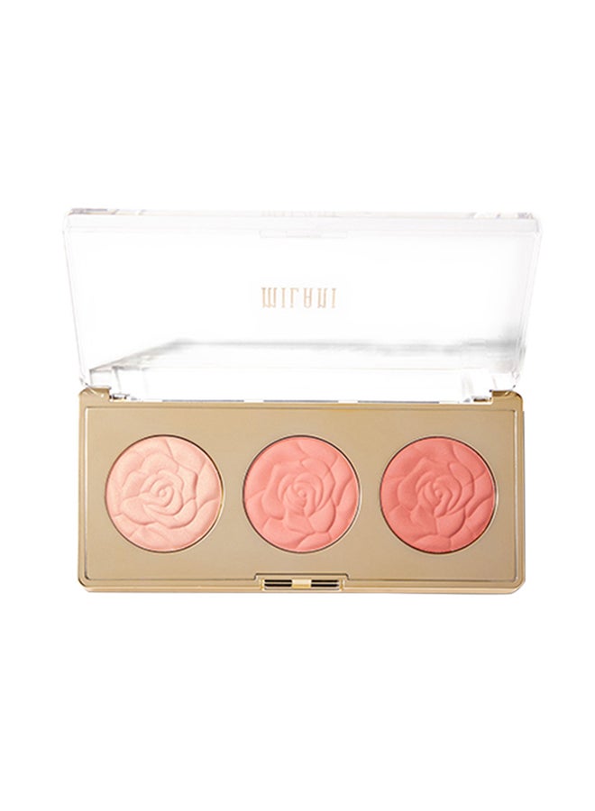 Rose Powder Blush Trio Palette 01 Flowers Of Love