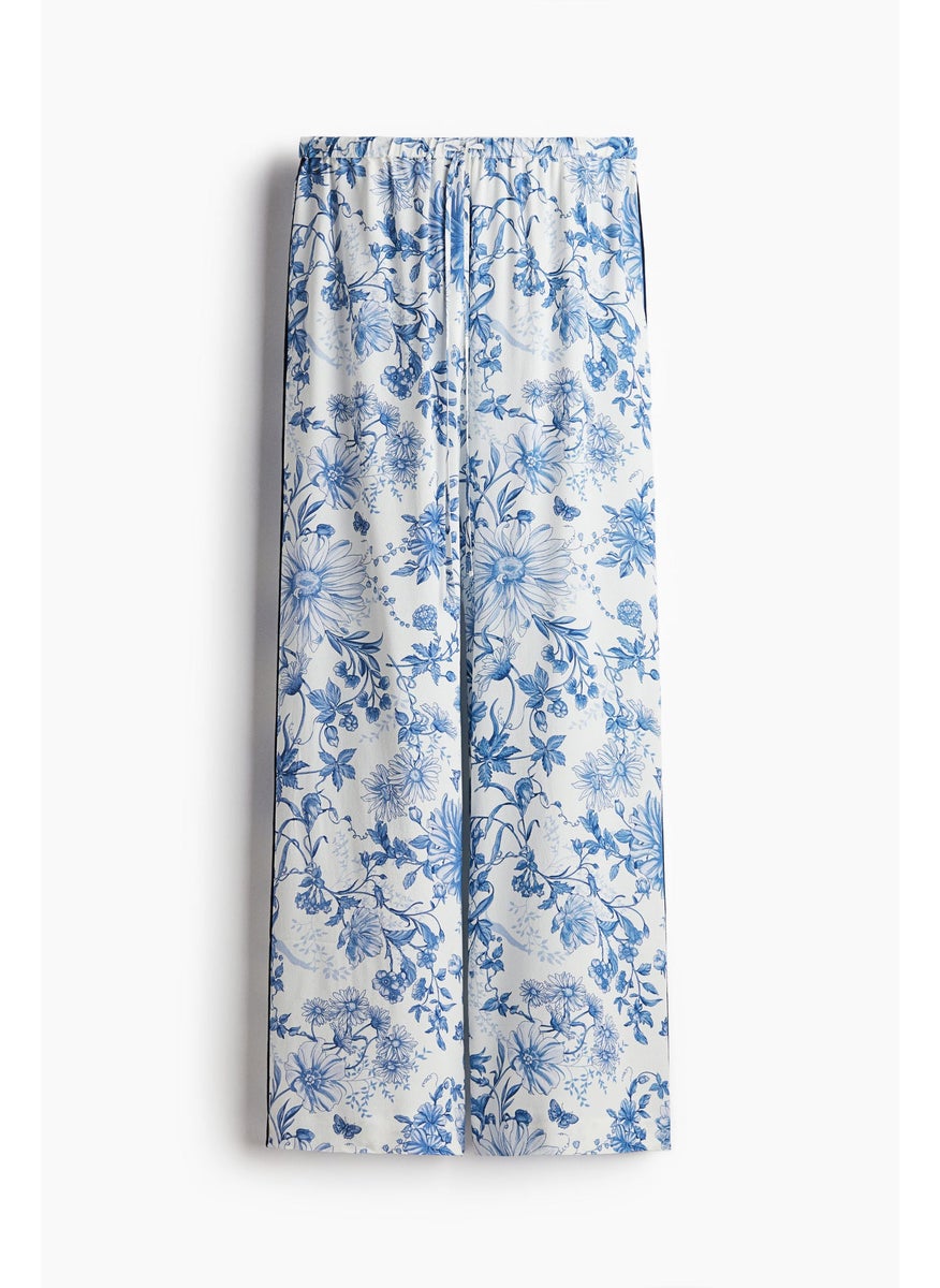 Crêpe Drawstring Trousers