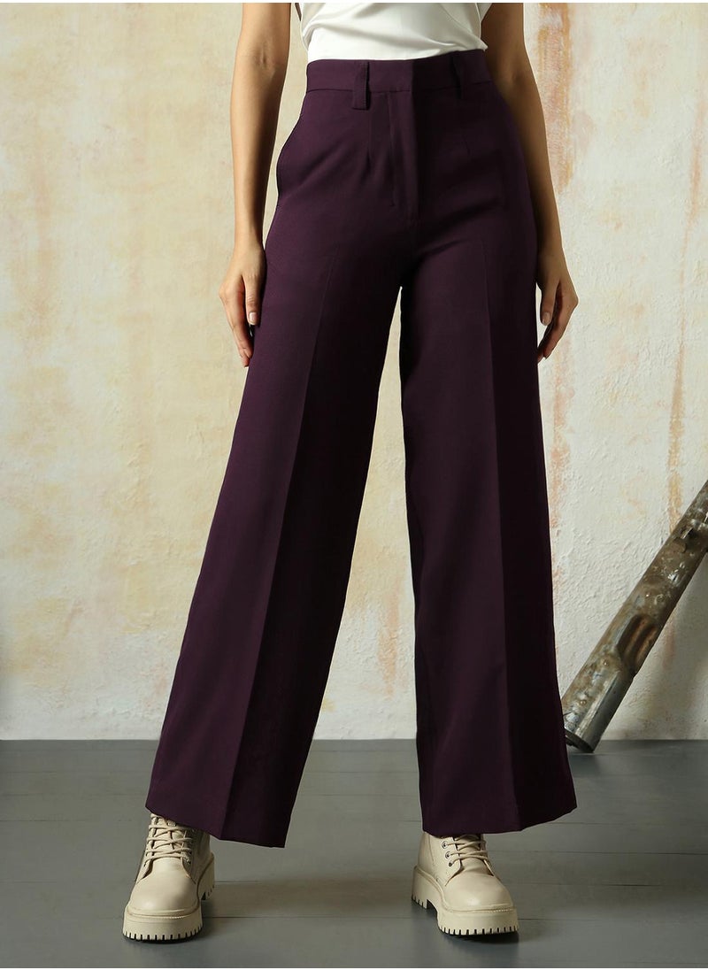 Women Wine Trousers