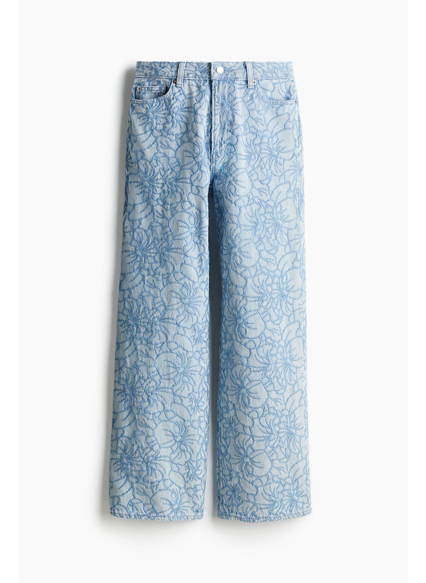 Straight Embroidered Jeans