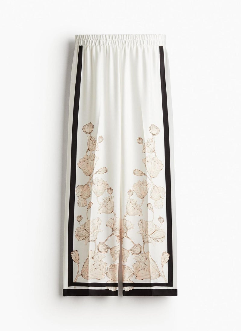 Printed Twill Trousers