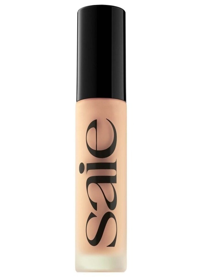 SAIE  Glowy Super Skin Tint Foundation with Hyaluronic Acid , 8 Light Warm Undertones 30ml - Lightweight, Hydrating Coverage