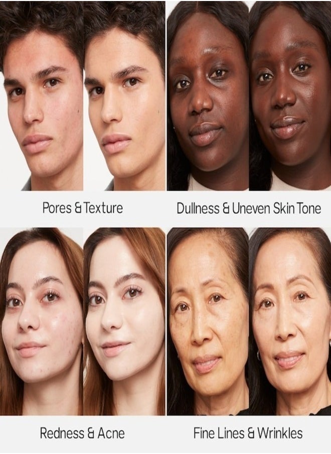 SAIE   Glowy Super Skin Tint Foundation with Hyaluronic Acid ,19 Medium/Tan Golden Undertones 30ml - Lightweight, Hydrating Coverage