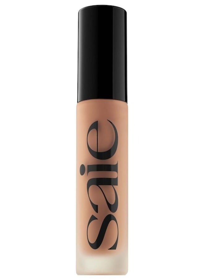 SAIE   Glowy Super Skin Tint Foundation with Hyaluronic Acid ,19 Medium/Tan Golden Undertones 30ml - Lightweight, Hydrating Coverage
