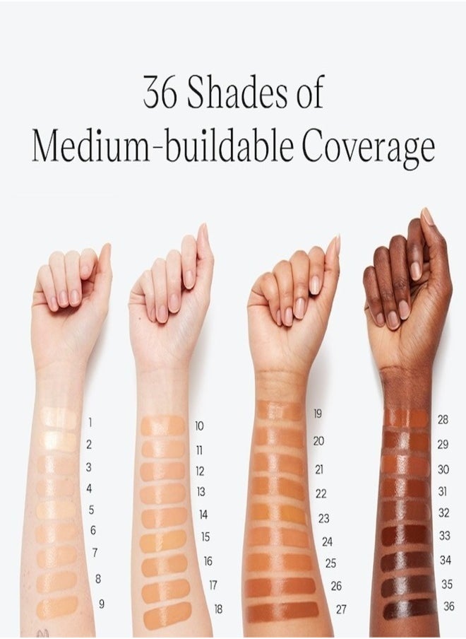 SAIE   Glowy  Super Skin Tint Foundation with Hyaluronic Acid , 31 Deep Warm Undertones 30ml - Lightweight, Hydrating Coverage