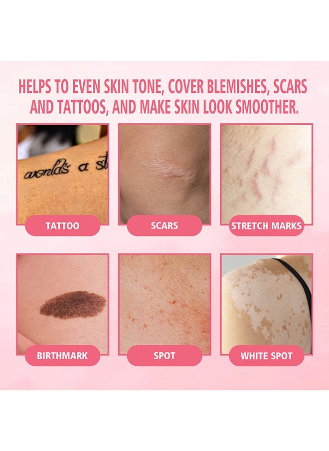 Body Makeup Foundation-Coverage Perfector Tatoo Concealer Waterproof Covering Body Tattoo Scars 100ml