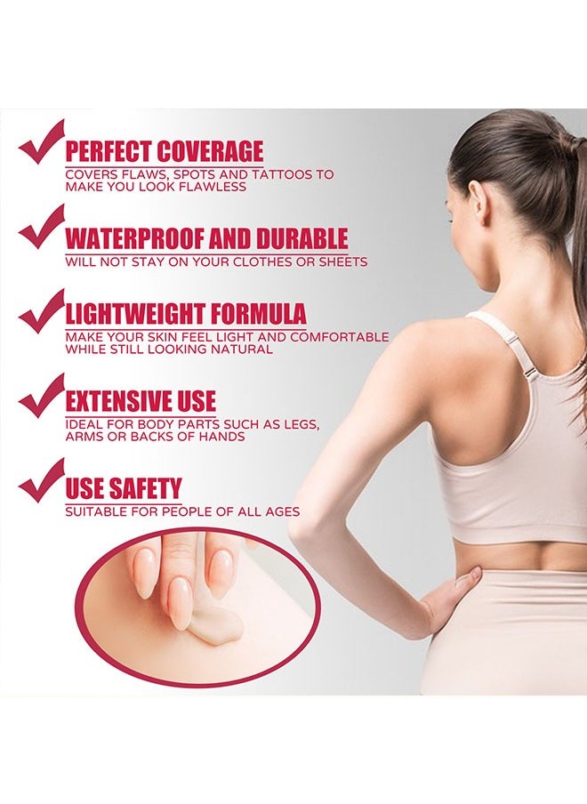 Body Makeup Foundation-Coverage Perfector Tatoo Concealer Waterproof Covering Body Tattoo Scars 100ml