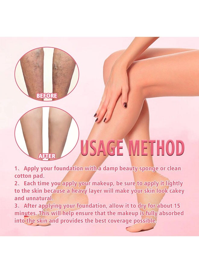 Body Makeup Foundation-Coverage Perfector Tatoo Concealer Waterproof Covering Body Tattoo Scars 100ml