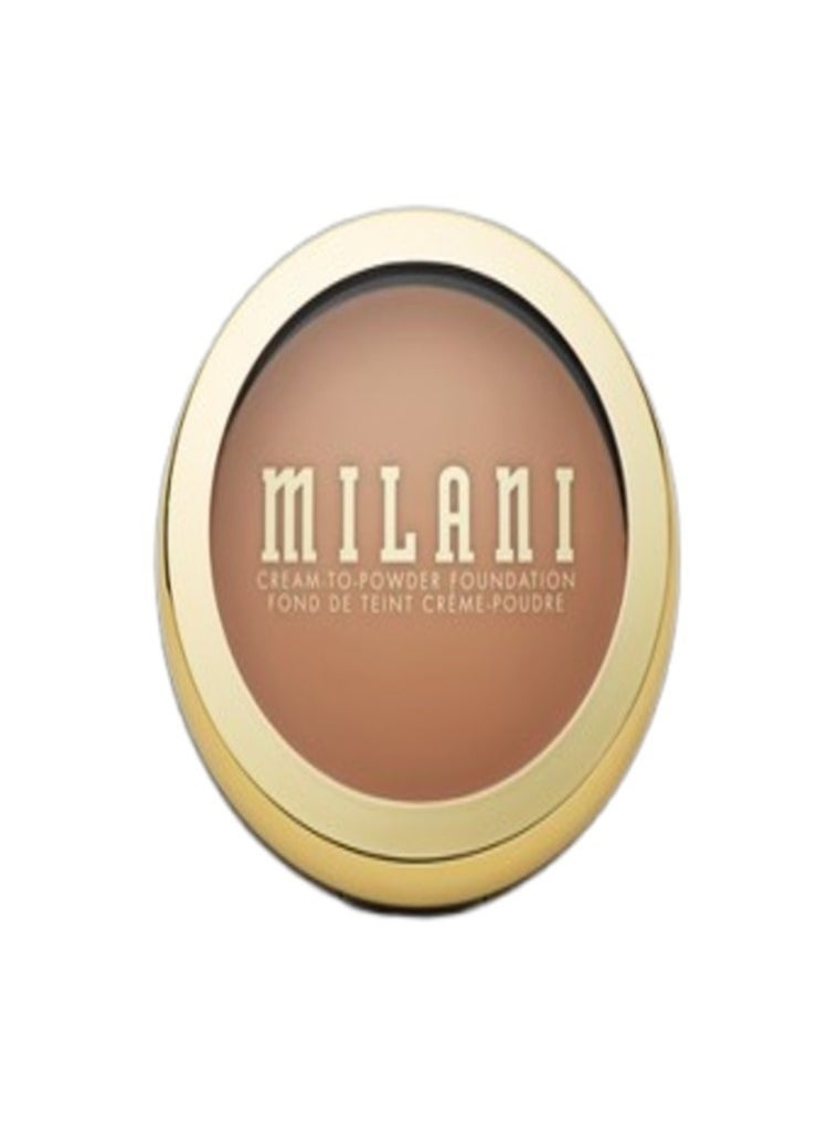 Milani Conceal + Perfect Smooth Finish Cream to Powder Foundation – 270 Tan | Full Coverage, Lightweight, Natural Matte Finish, Buildable Formula, Long-Lasting Wear, Vegan & Cruelty-Free