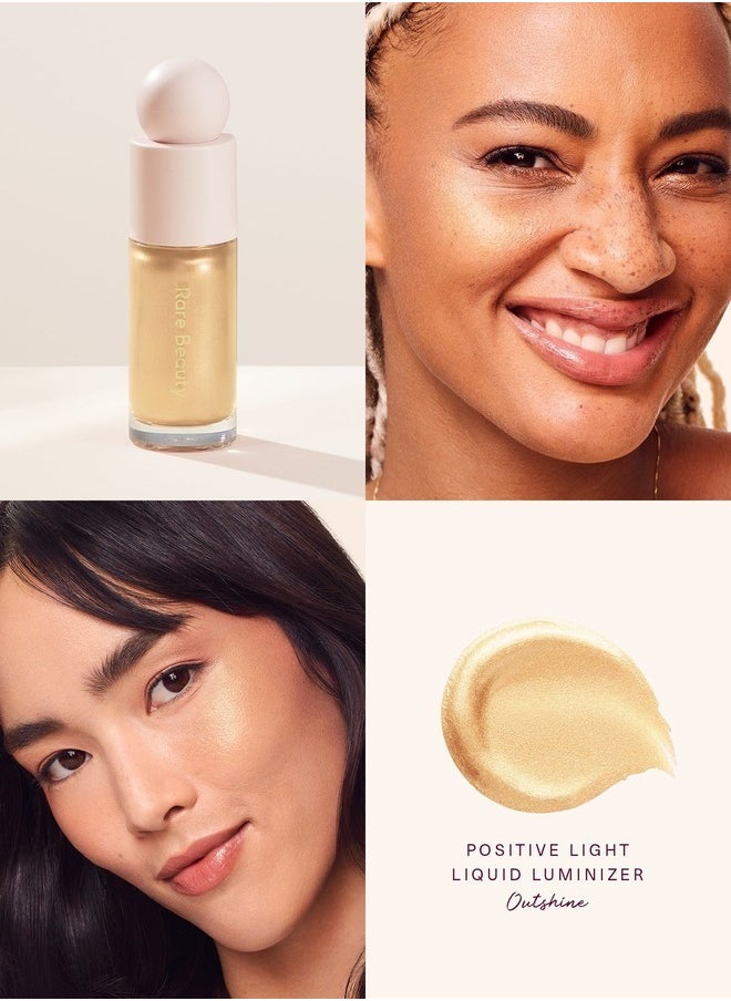 Rare Beauty by Selena Gomez Positive Light Liquid Luminizer Highlight Outshine - True Gold 15ml