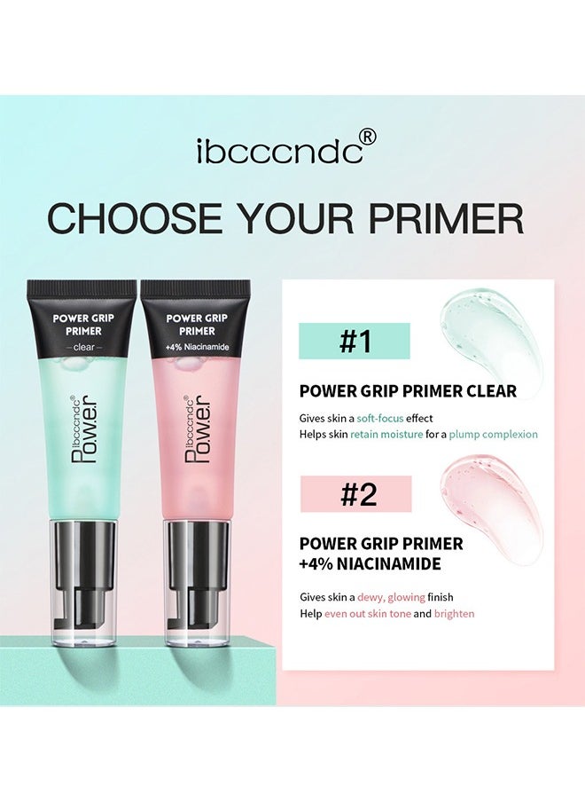 Power Grip Primer -Pore Primer Pre Makeup Gel,Power Grip Primer,Pore Shrink Cream Isolation Concealer Cream Invisible Pore,Even Skin Tone Lasting Hydrating For All Skin (#01)