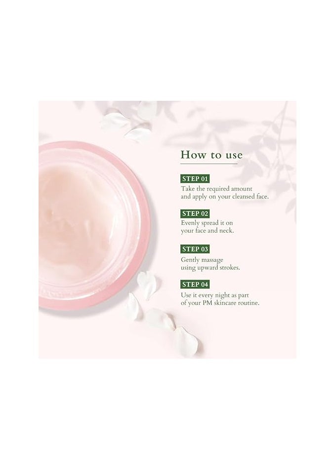 Lotus Organics+ Precious Brightening Night Creme, White