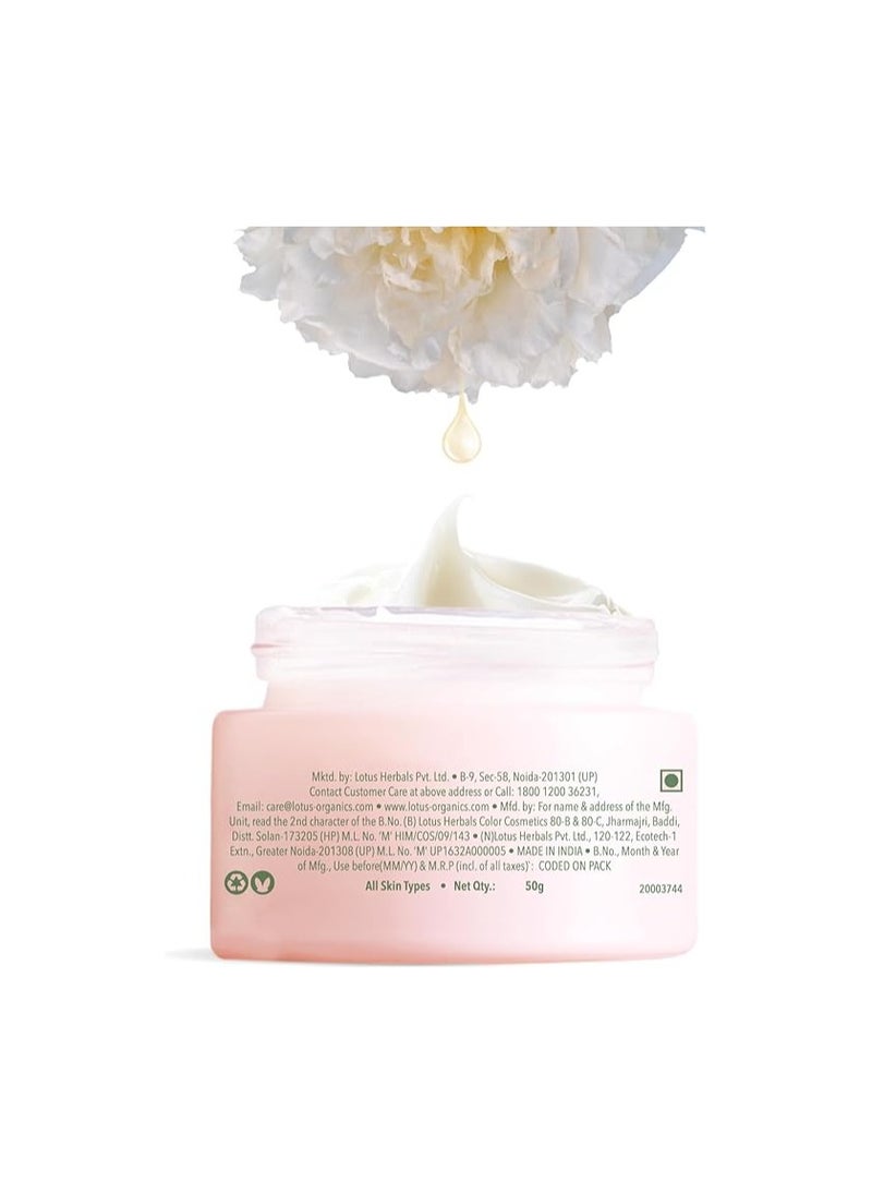 Lotus Organics+ Precious Brightening Night Creme, White