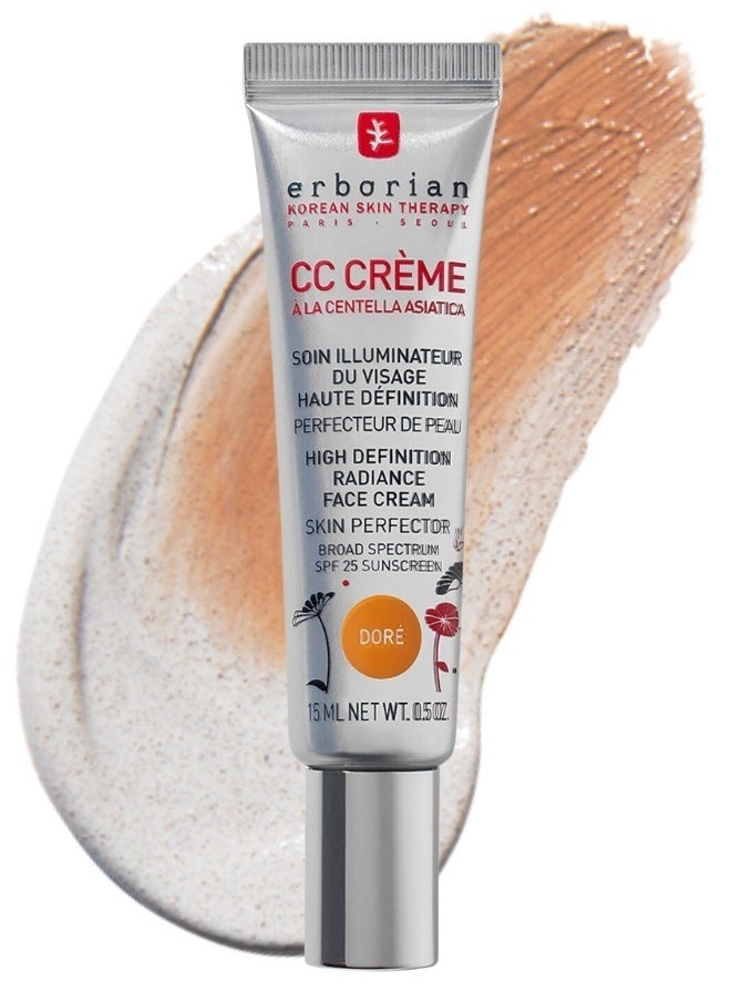 ERBORIAN CC Cream SPF 25, Dore - Lightweight Coverage & Sun Protection 15ml