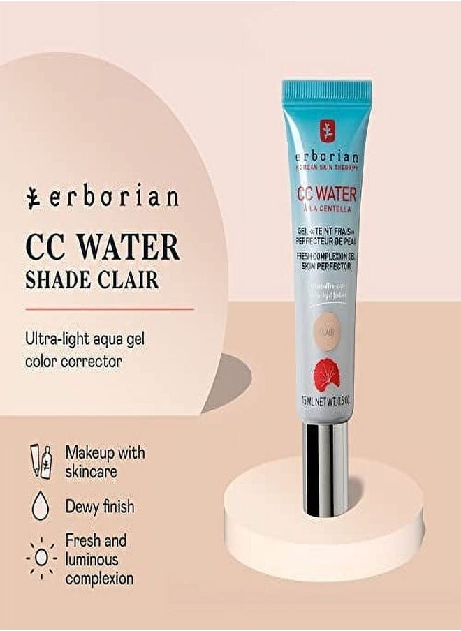 ERBORIAN CC Water Ala Centella Gel Skin Perfector Clair - Hydrating & Radiance Boosting Face Gel 15ml